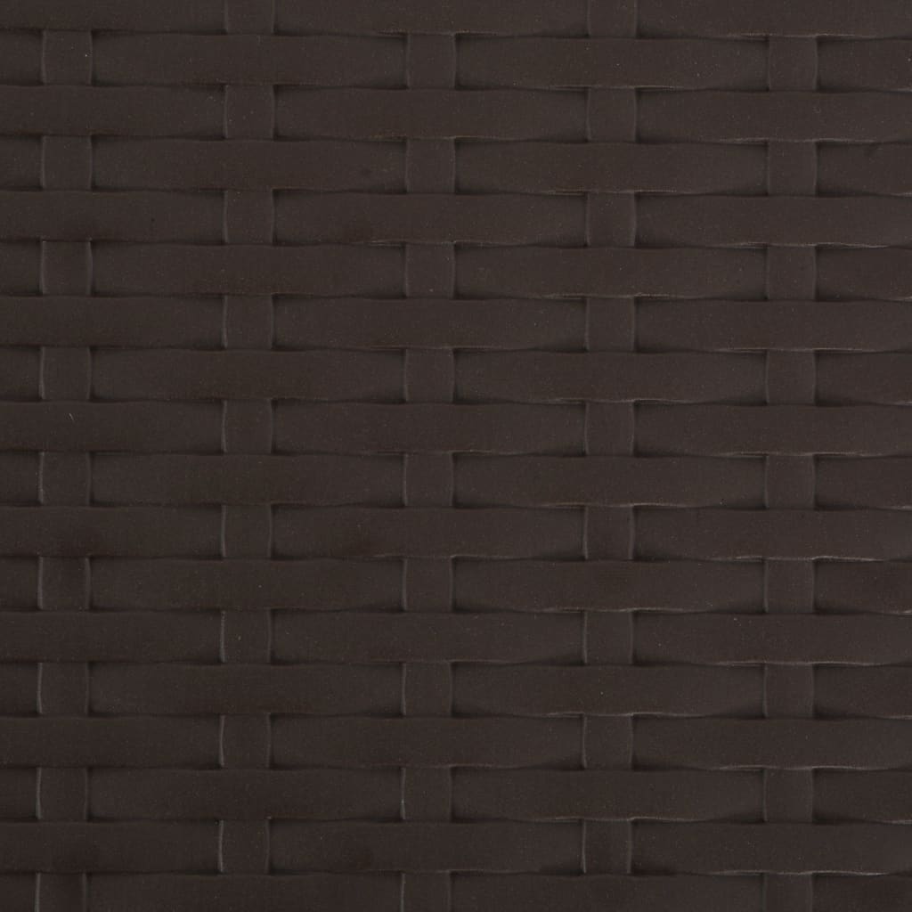 Folding Garden Chairs 4 pcs HDPE and Steel Brown